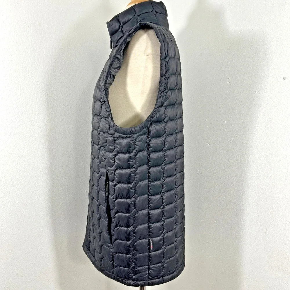 The North Face Thermoball Vest Mens M Black‎ Quilted Puffer Light Outdoor Retro